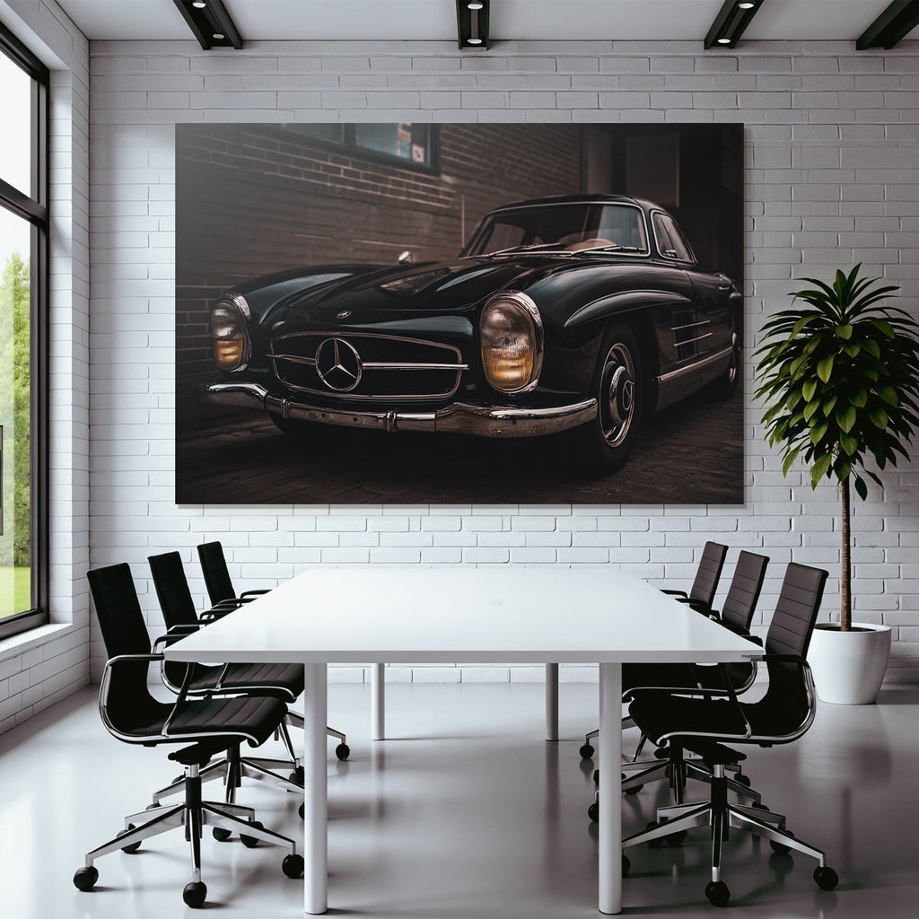 Klassischer Mercedes Benz Wagen Mitte 20 Jahrhundert Schwarz