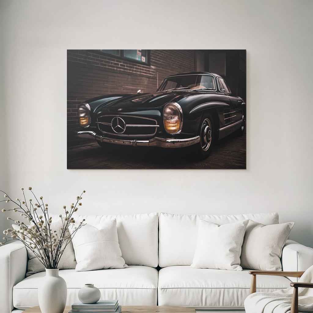 Klassischer Mercedes Benz Wagen Mitte 20 Jahrhundert Schwarz