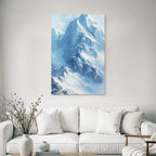 Verschneite Berglandschaft Impressionistisch