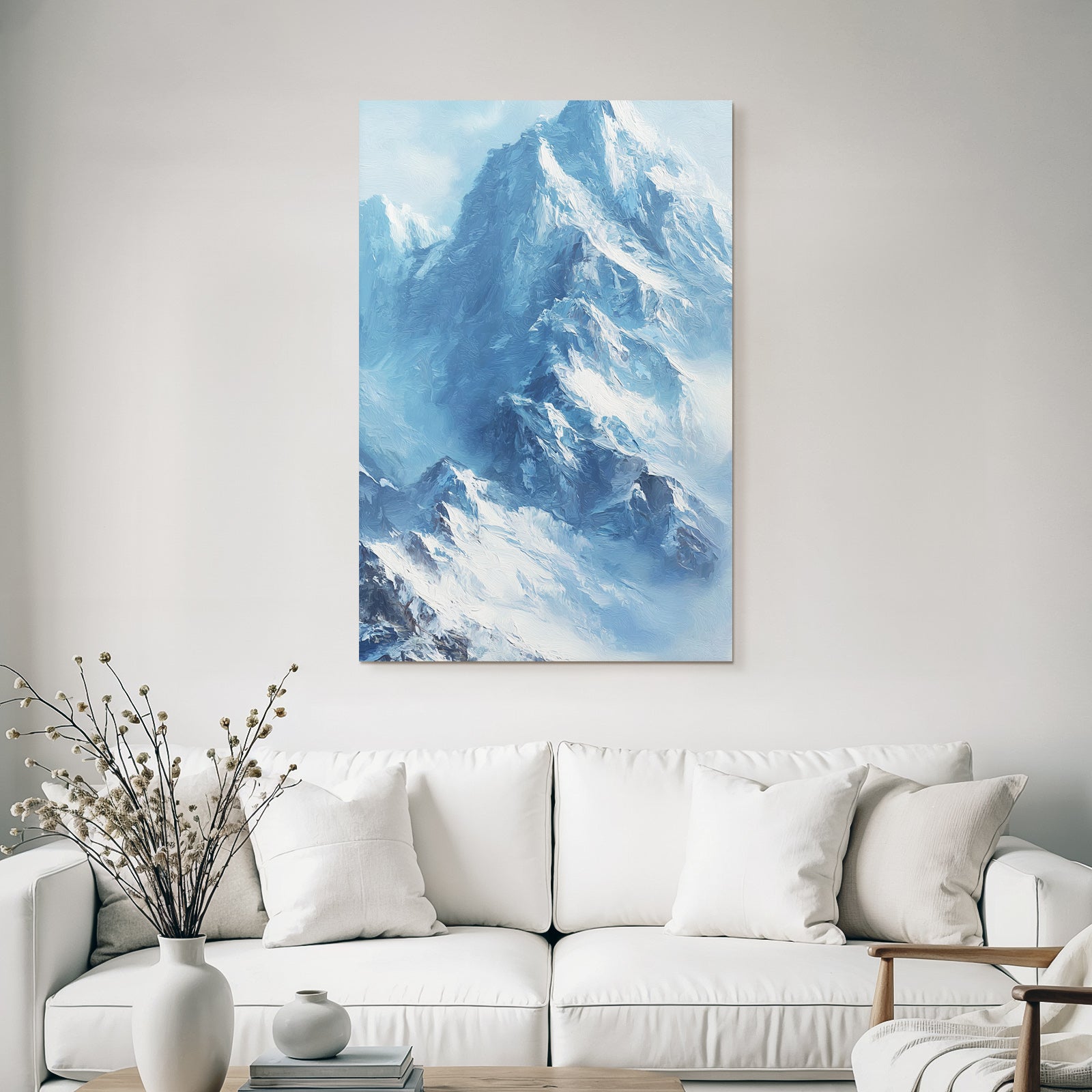 Verschneite Berglandschaft Impressionistisch