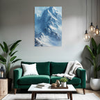 Verschneite Berglandschaft Impressionistisch