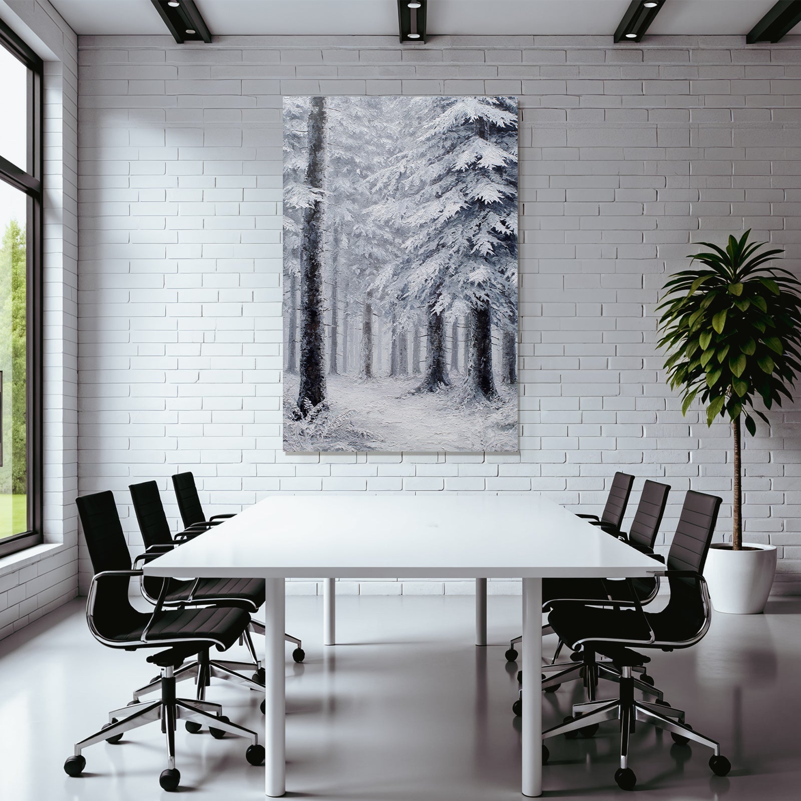 Winterwald Bedeckt Mit Schnee