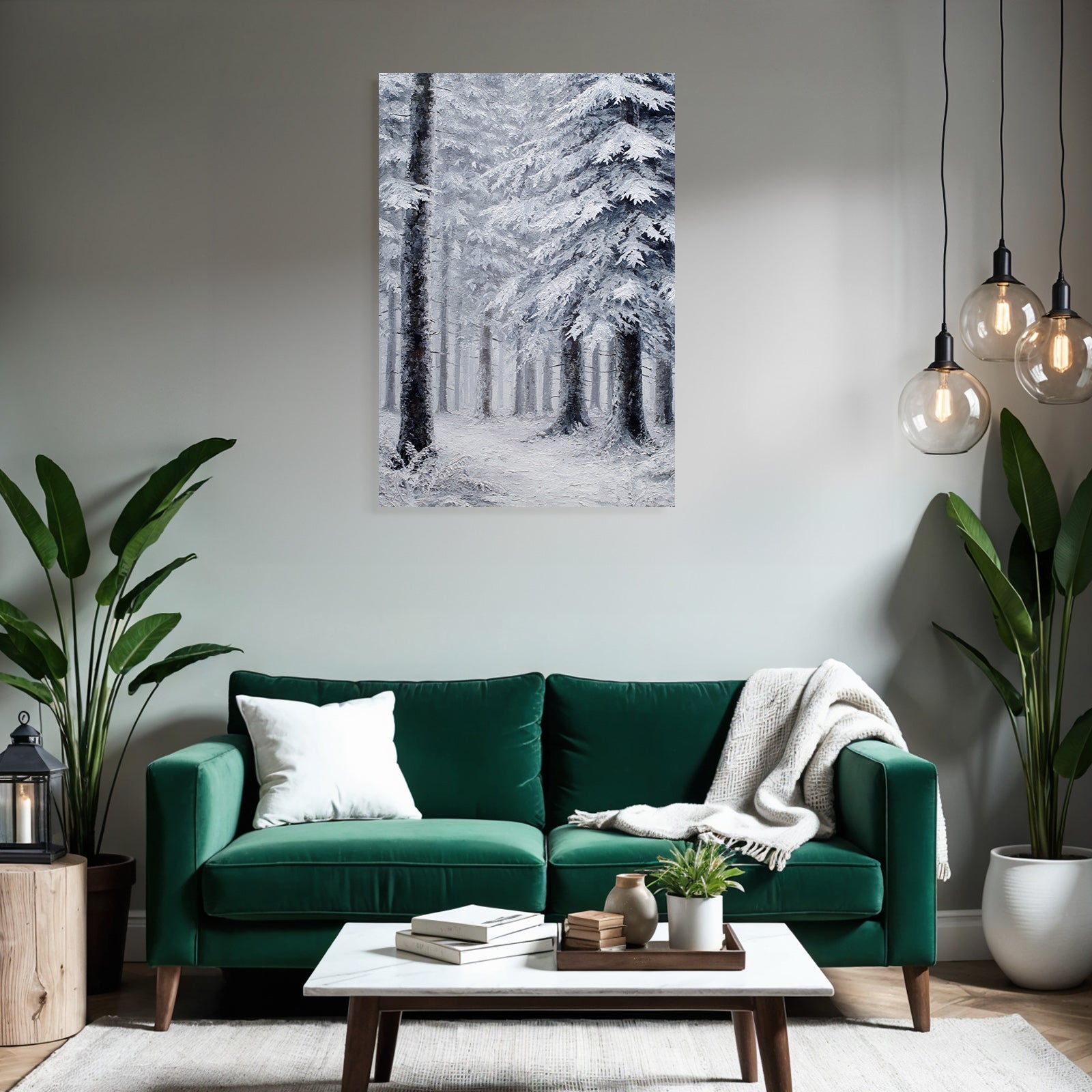 Winterwald Bedeckt Mit Schnee