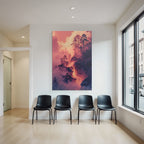 Surreale Vulkanlandschaft Mit Bäumen Und Lava