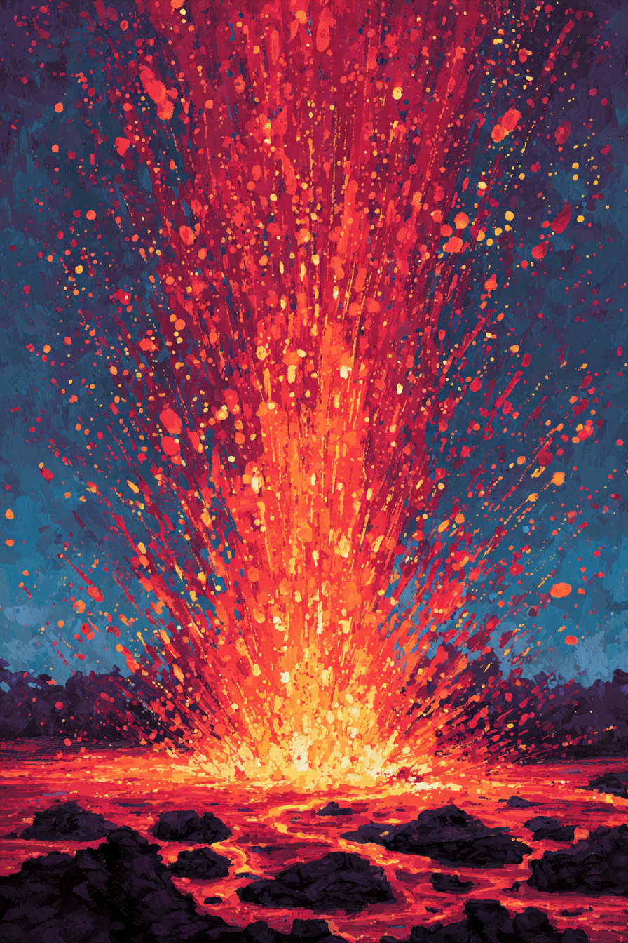 Vulkaneruption Mit Lava Und Asche | Feuer und Vulkane | Natur