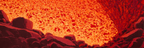 Abstrakte Vulkanlandschaft Mit Gluhender Lava | Feuer und Vulkane | Natur