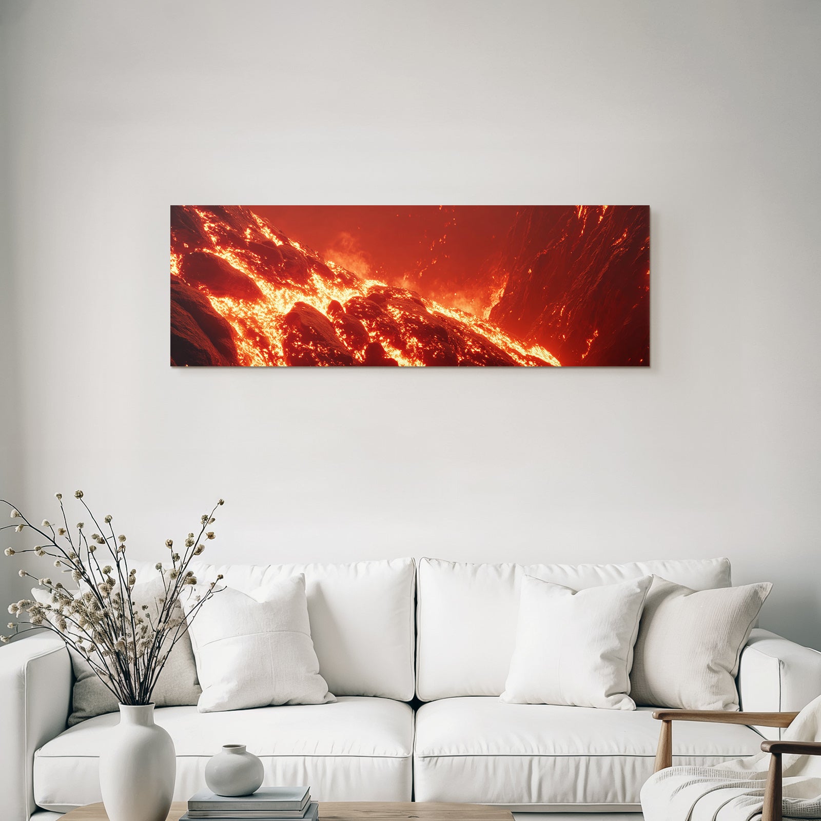 Lavafluss Im Aktiven Vulkan