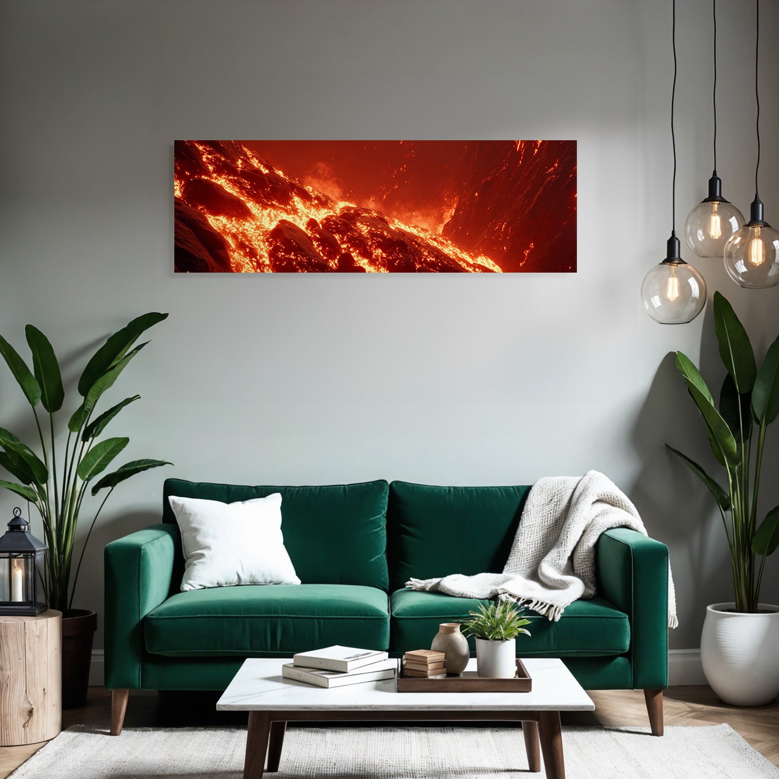 Lavafluss Im Aktiven Vulkan