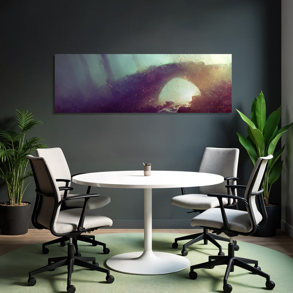 Mystical Otherworldly Landscape With Arch