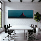 Vulkaneruption Mit Fliessender Lava