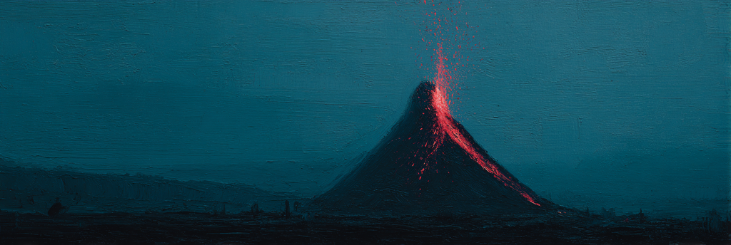 Vulkaneruption Mit Fliessender Lava | Feuer und Vulkane | Natur