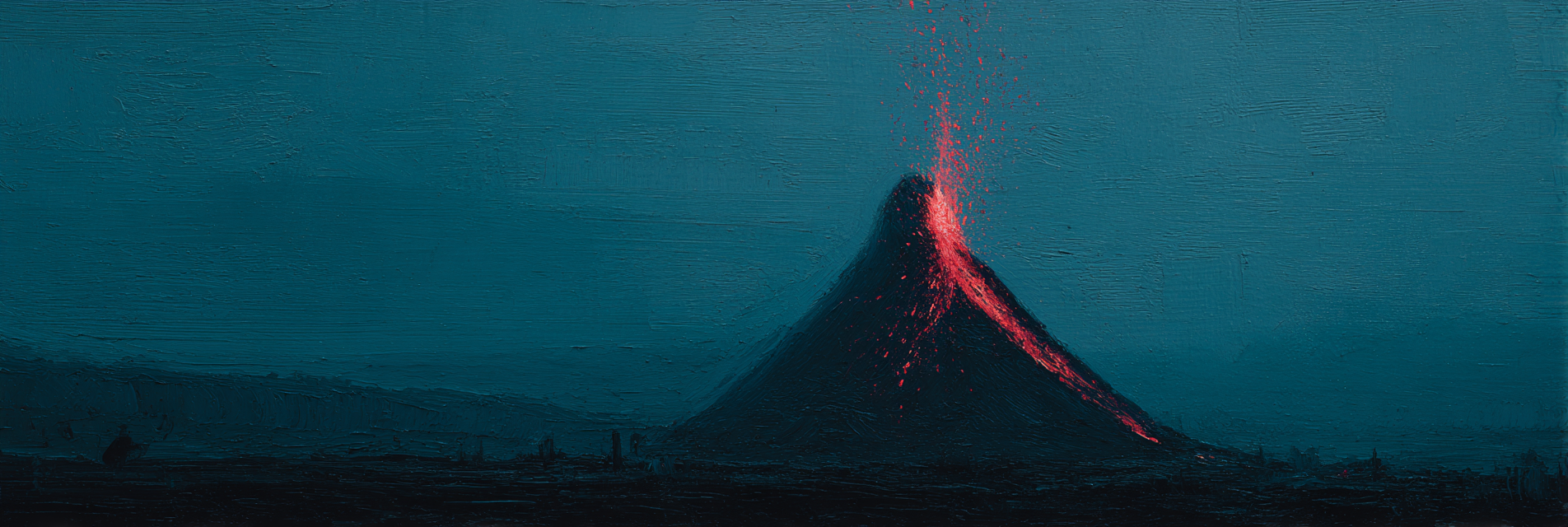 Vulkaneruption Mit Fliessender Lava | Feuer und Vulkane | Natur