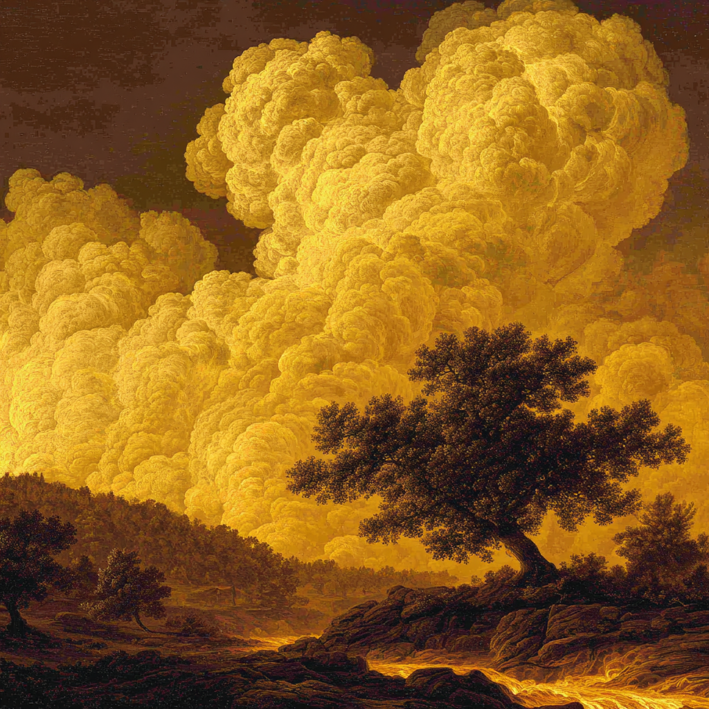 Sublime Gewalt Am Abendhimmel | Feuer und Vulkane | Natur