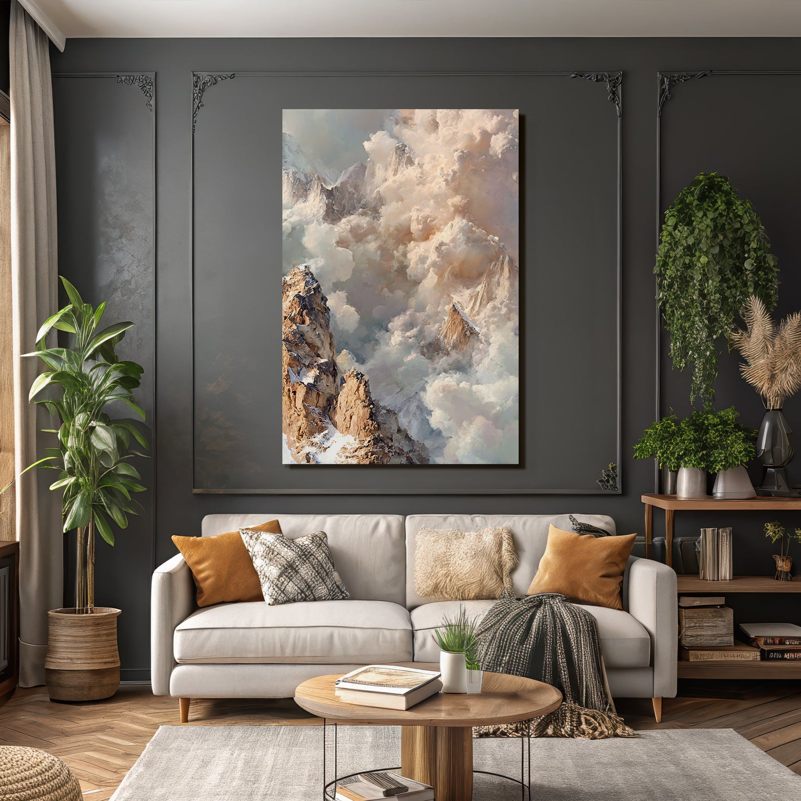 Berglandschaft Im Wolkenmeer