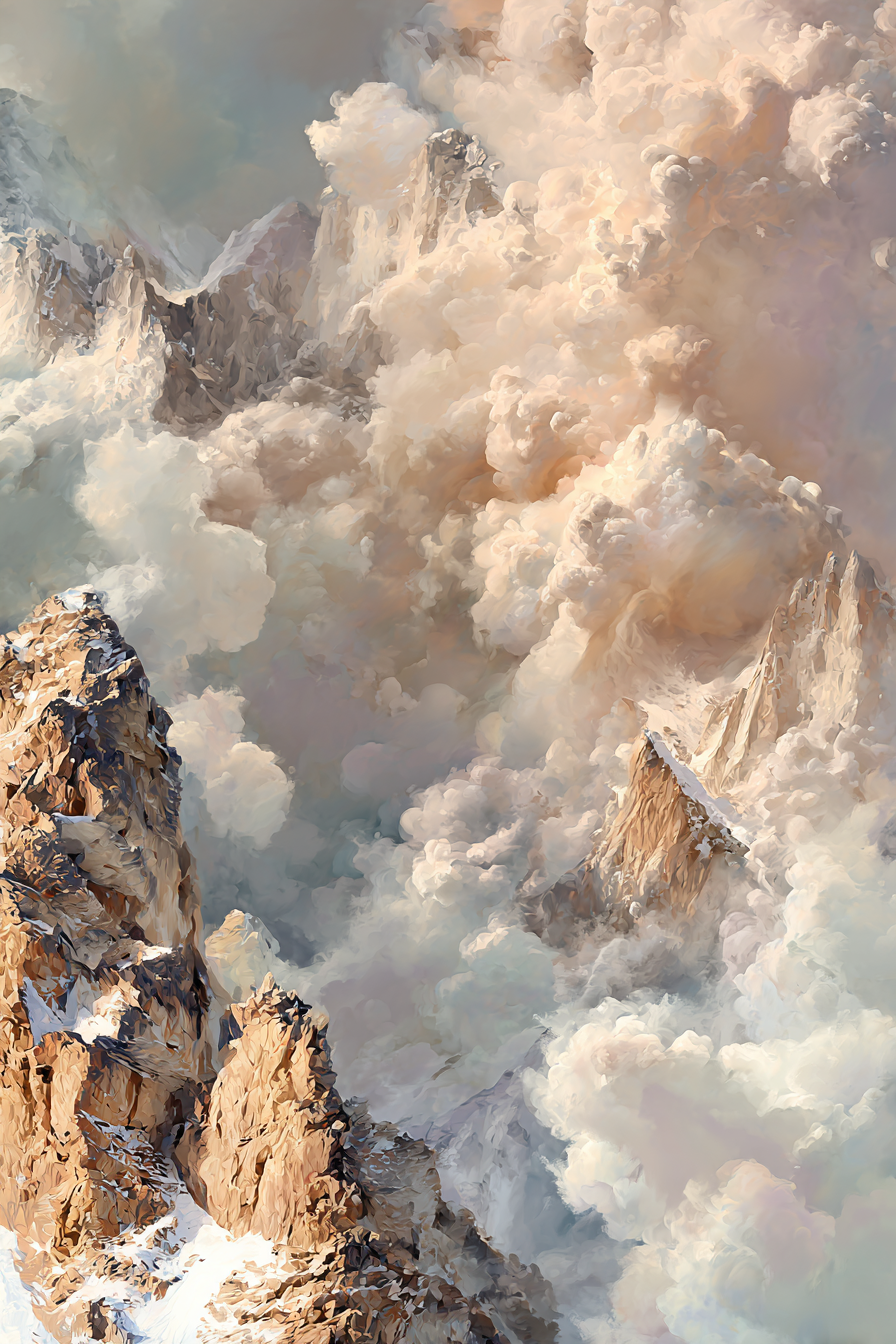 Berglandschaft Im Wolkenmeer | Himmel und Wolken | Natur