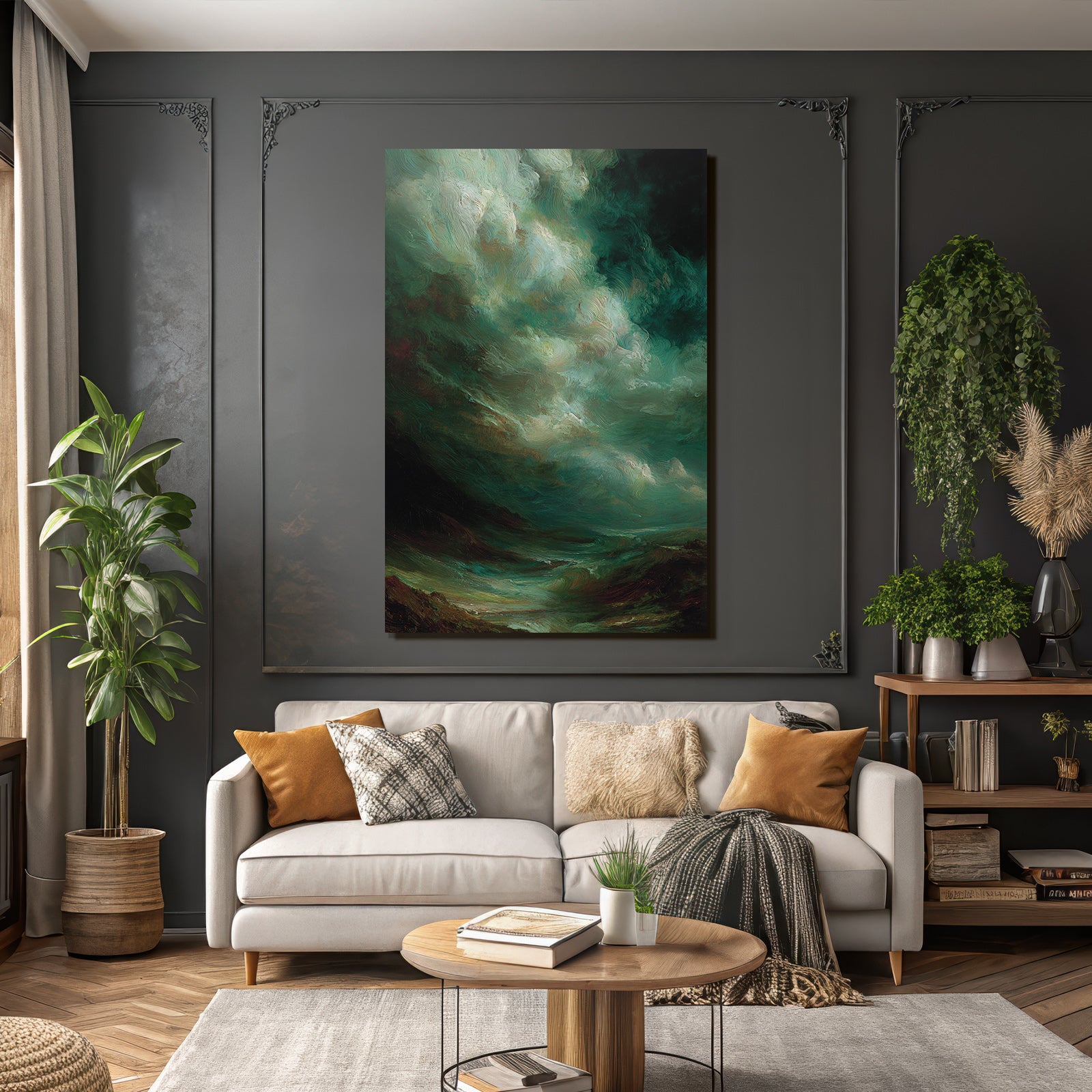 Dramatische Atmosphärische Wolkenszene