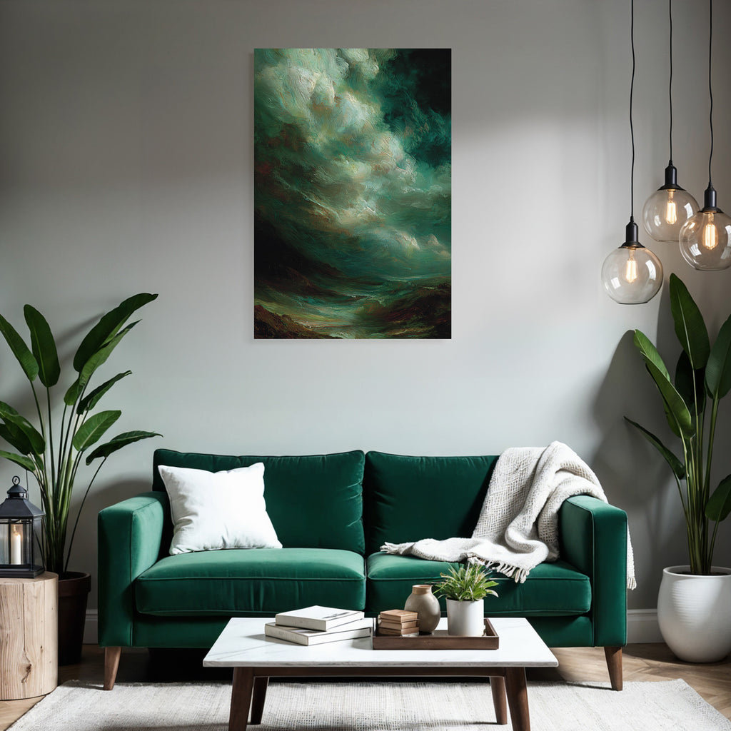 Dramatische Atmosphärische Wolkenszene