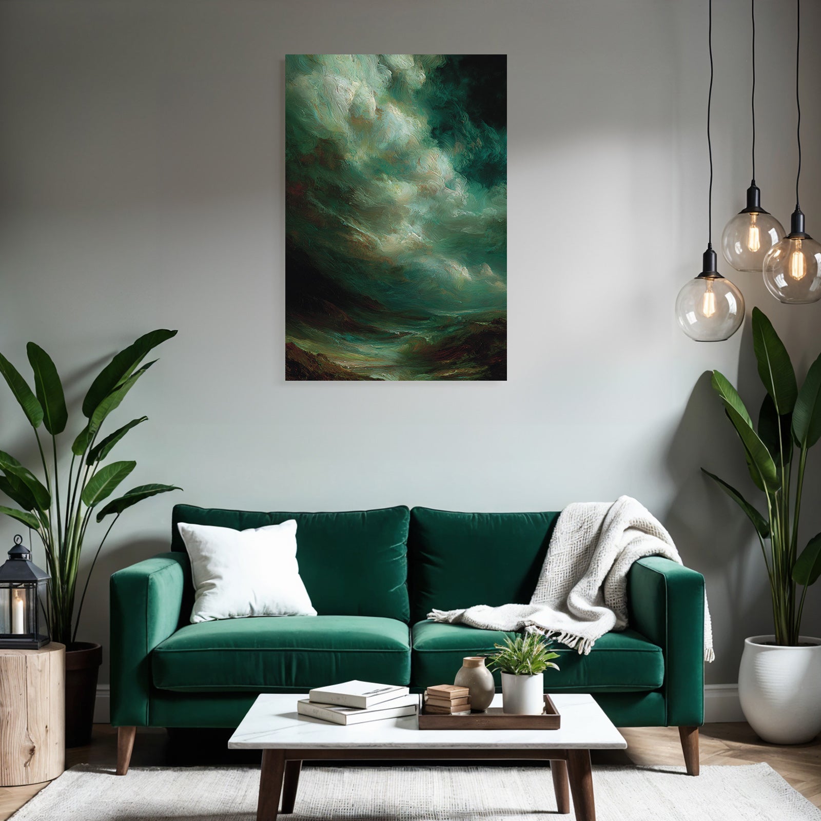 Dramatische Atmosphärische Wolkenszene