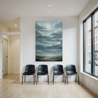 Dramatischer Himmel Mit Wolken Über Texturierter Landschaft