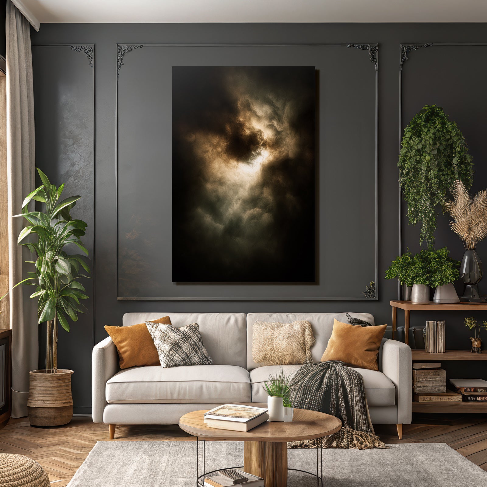 Mysteriöse Atmosphärische Wolkentextur