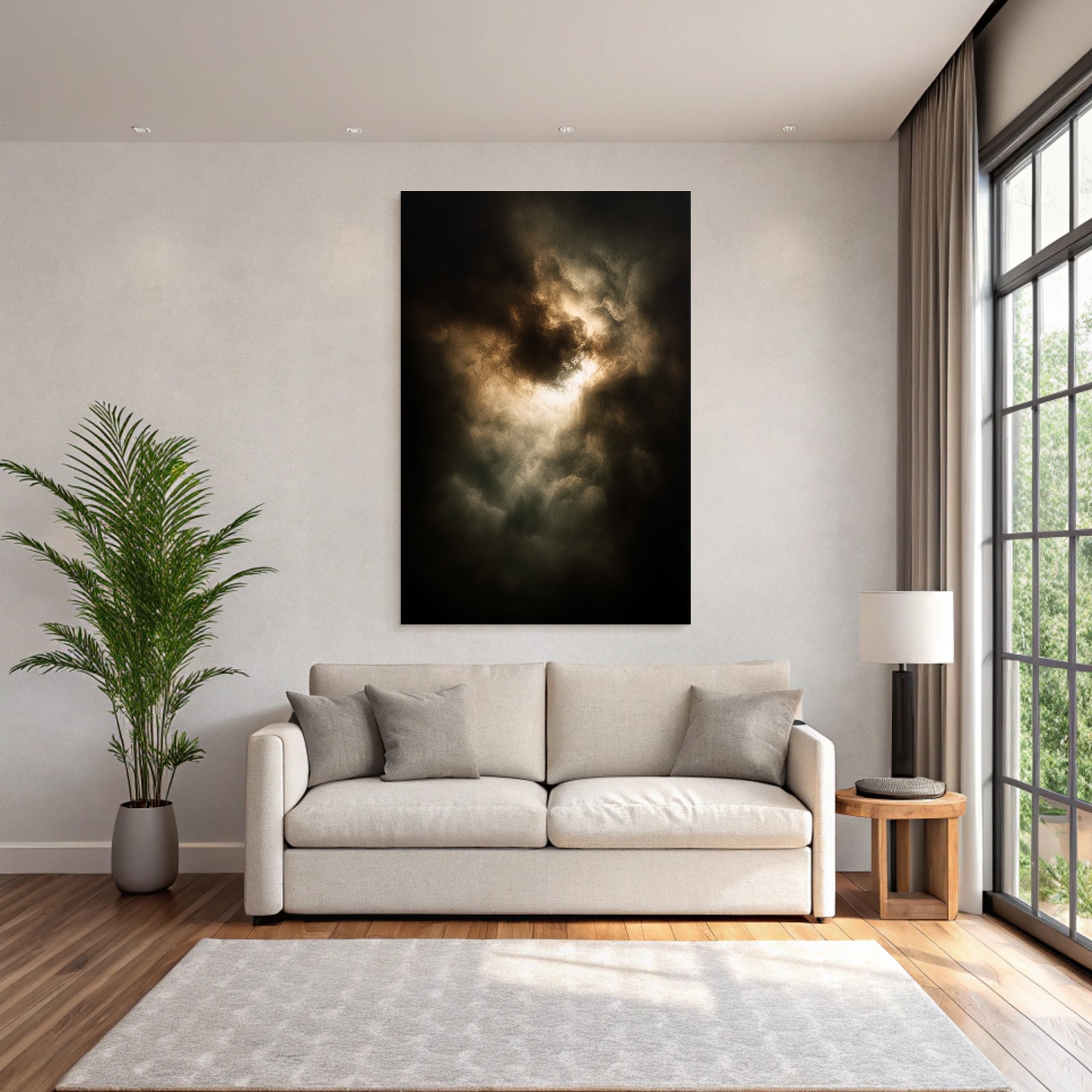 Mysteriöse Atmosphärische Wolkentextur
