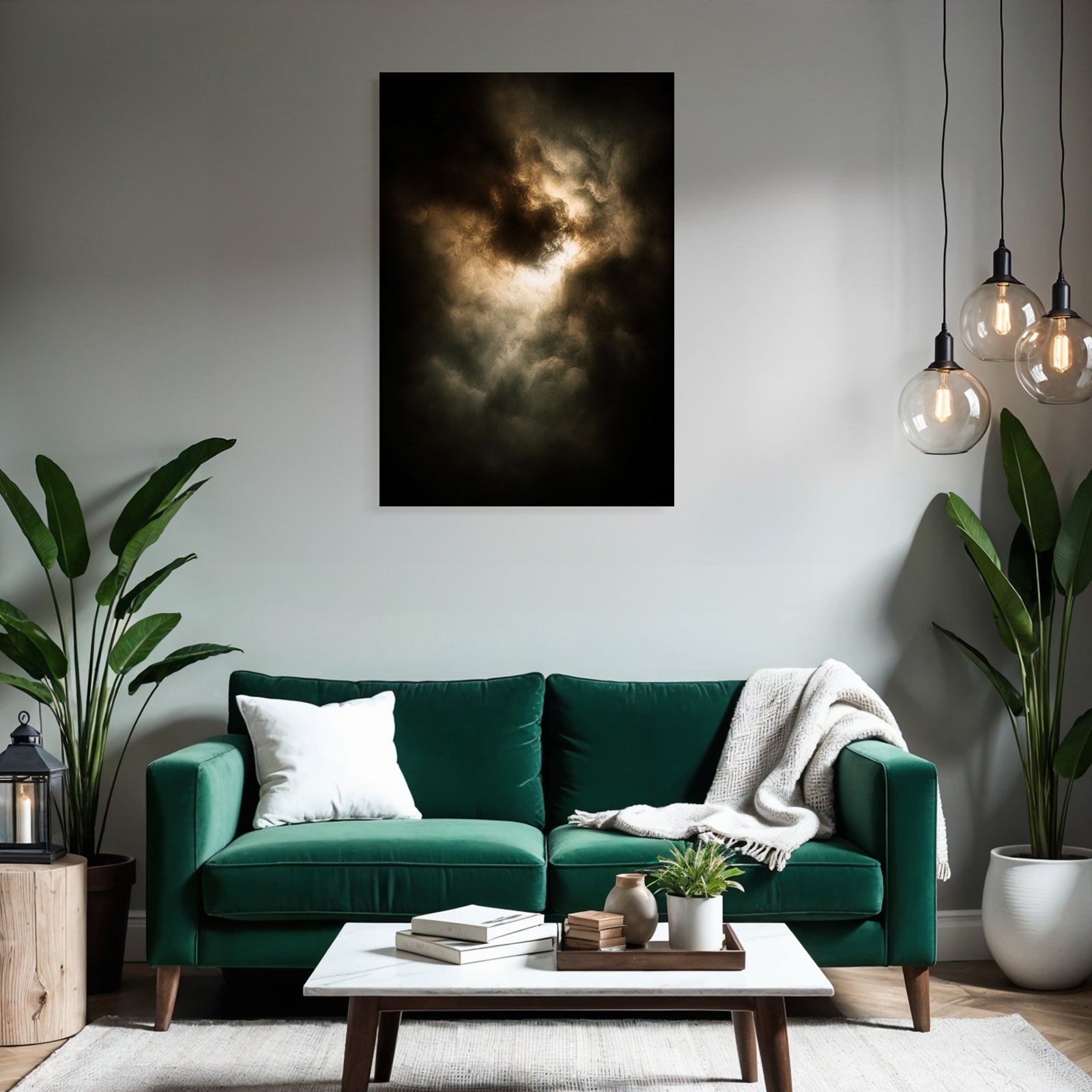 Mysteriöse Atmosphärische Wolkentextur