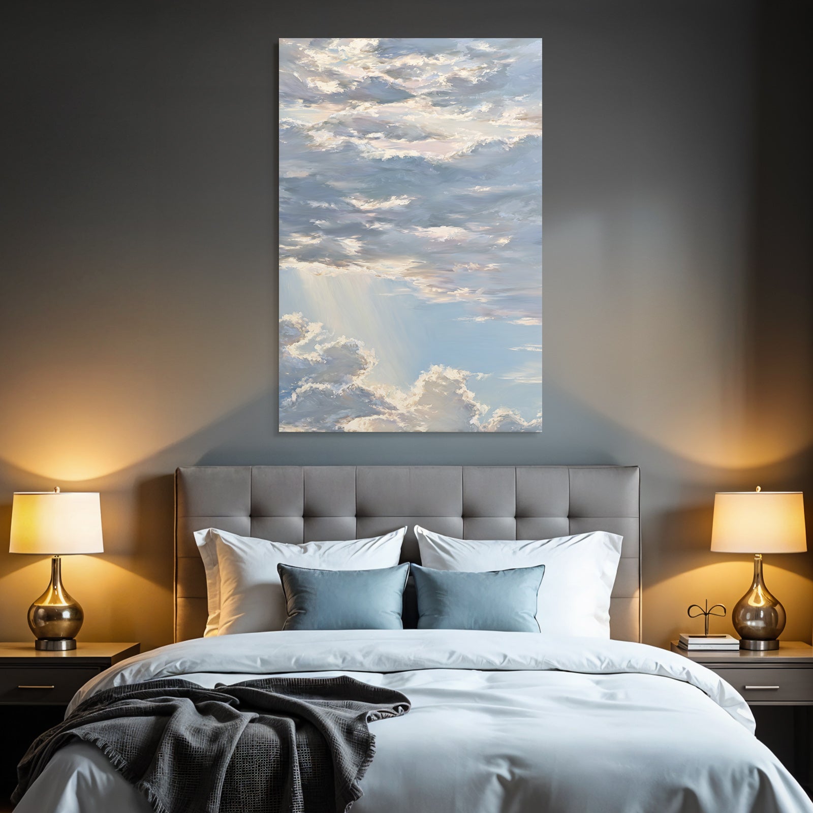 Traumhafter Himmel Mit Wolkengemälde