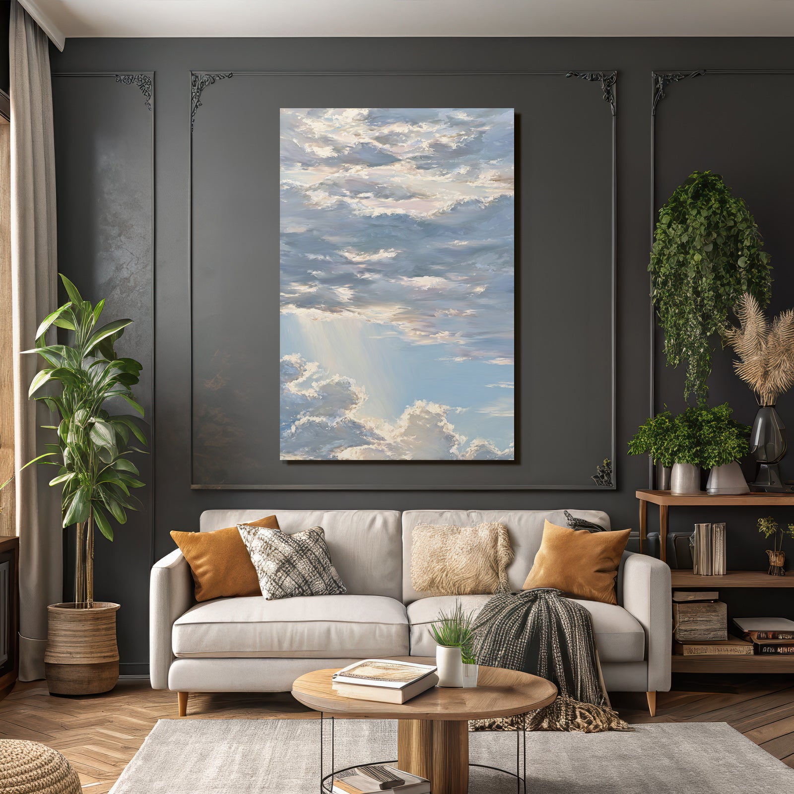 Traumhafter Himmel Mit Wolkengemälde