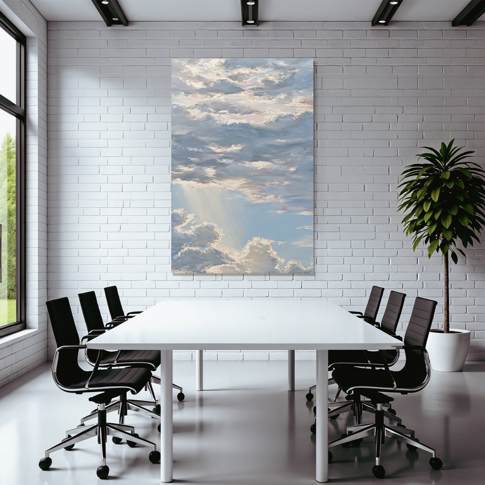 Traumhafter Himmel Mit Wolkengemälde