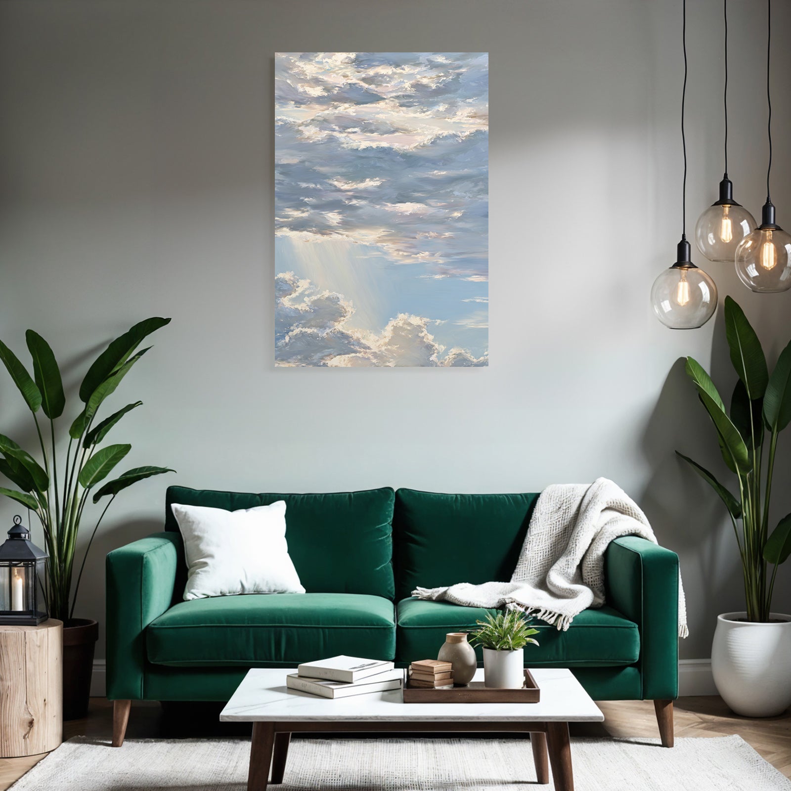 Traumhafter Himmel Mit Wolkengemälde