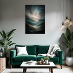 Turbulente Wolken Und Wellen