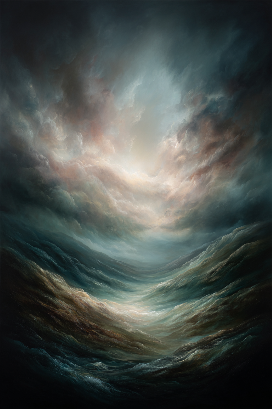 Turbulente Wolken Und Wellen | Himmel und Wolken | Natur