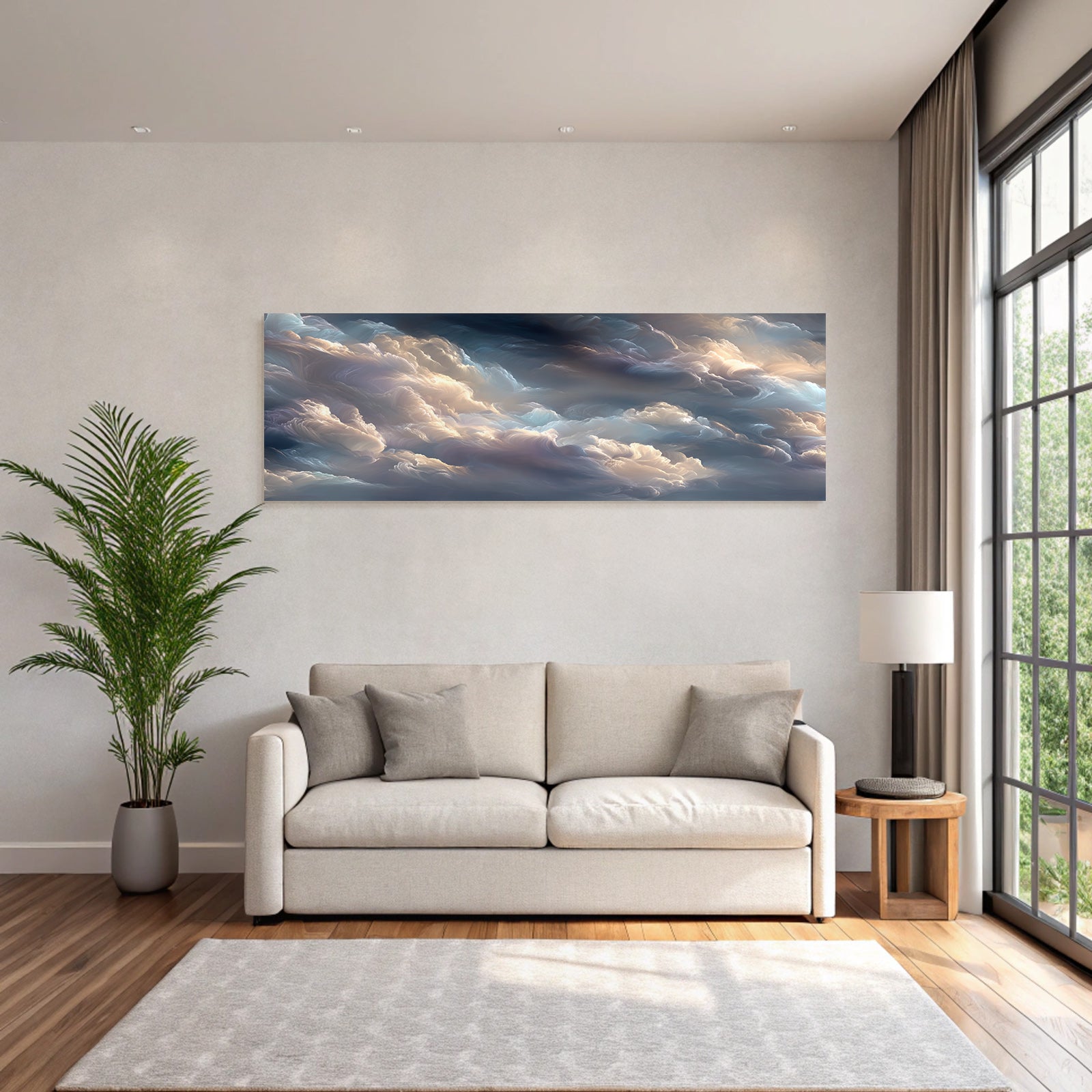 Digitaler Pastell Wolken Himmel