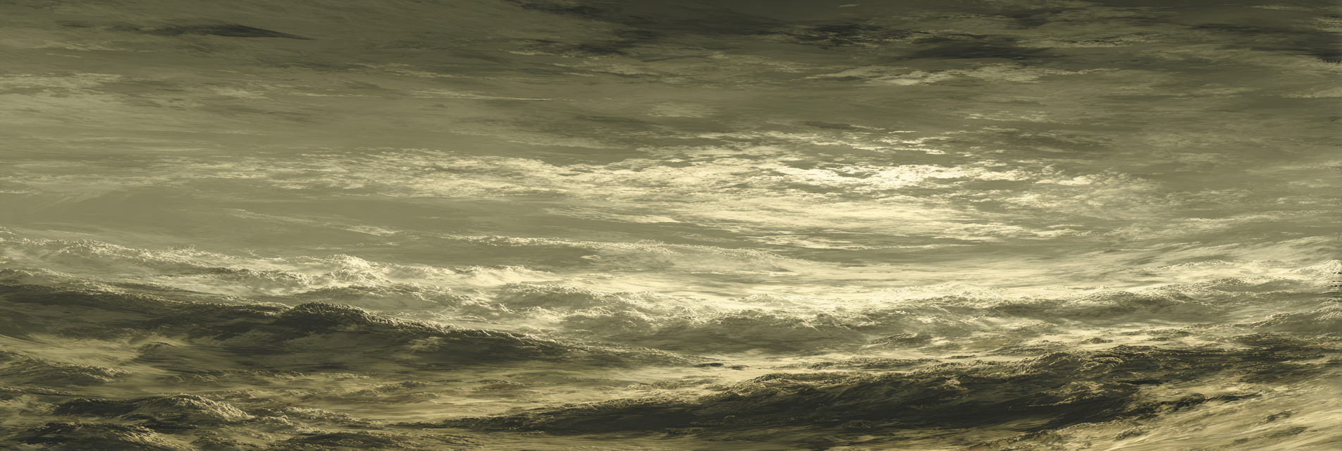 Dramatische Gebirgslandschaft Unter Turbulentem Himmel In Sepia | Himmel und Wolken | Natur