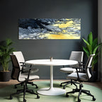 Dramatische Himmelsszene Mit Wolken In Aquarell