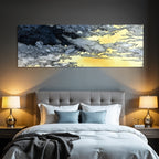 Dramatische Himmelsszene Mit Wolken In Aquarell