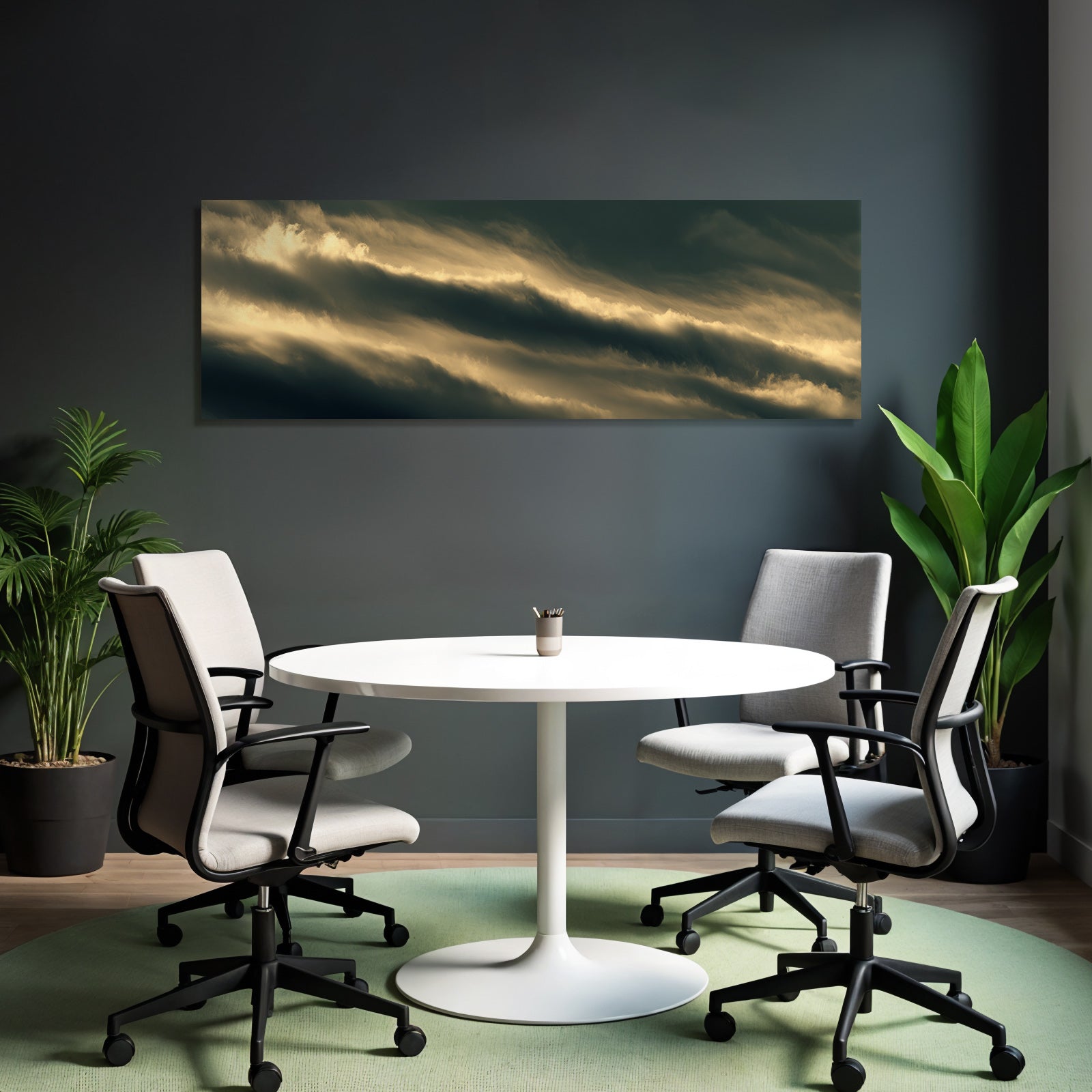 Dramatische Wolkenlandschaft Bei Morgendämmerung