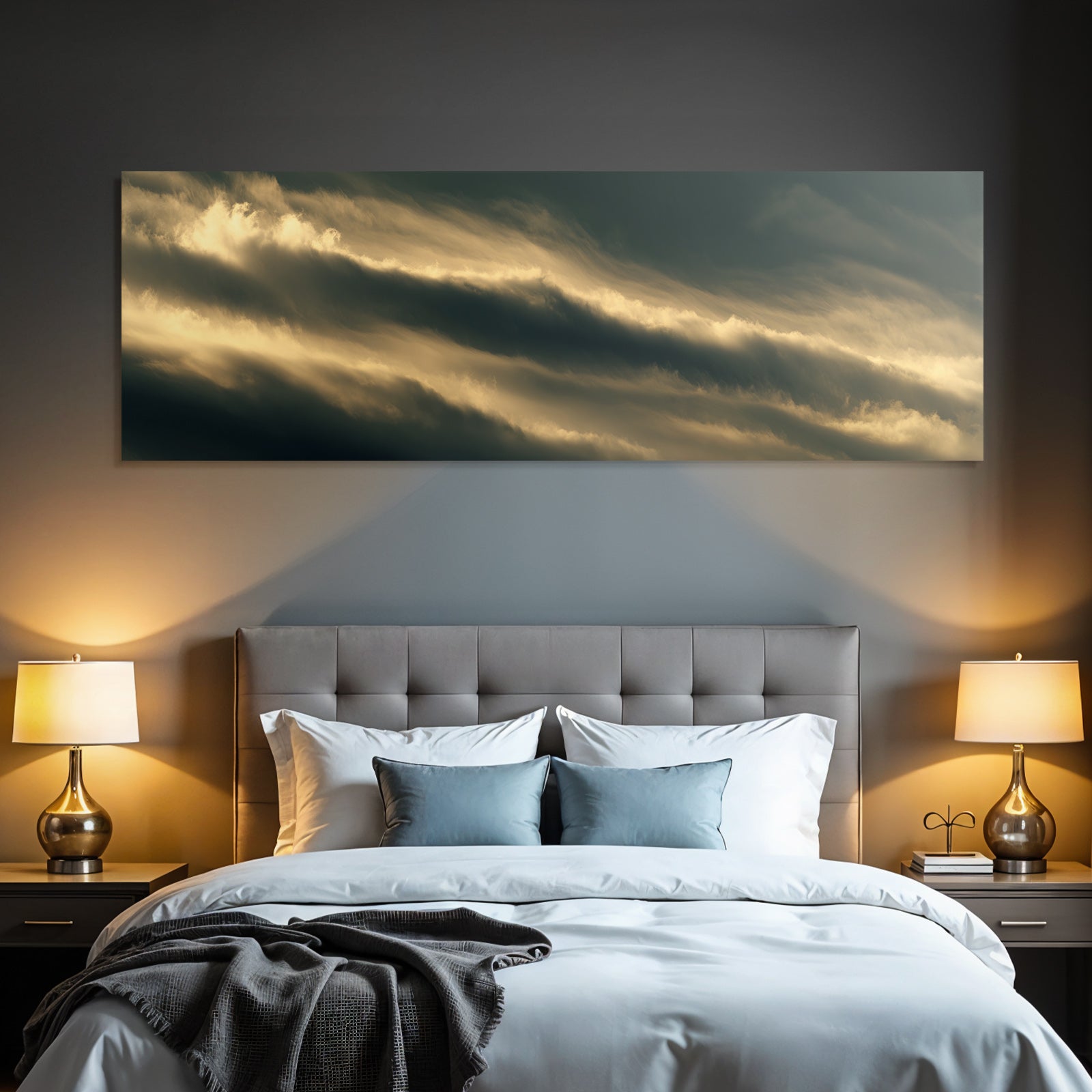 Dramatische Wolkenlandschaft Bei Morgendämmerung