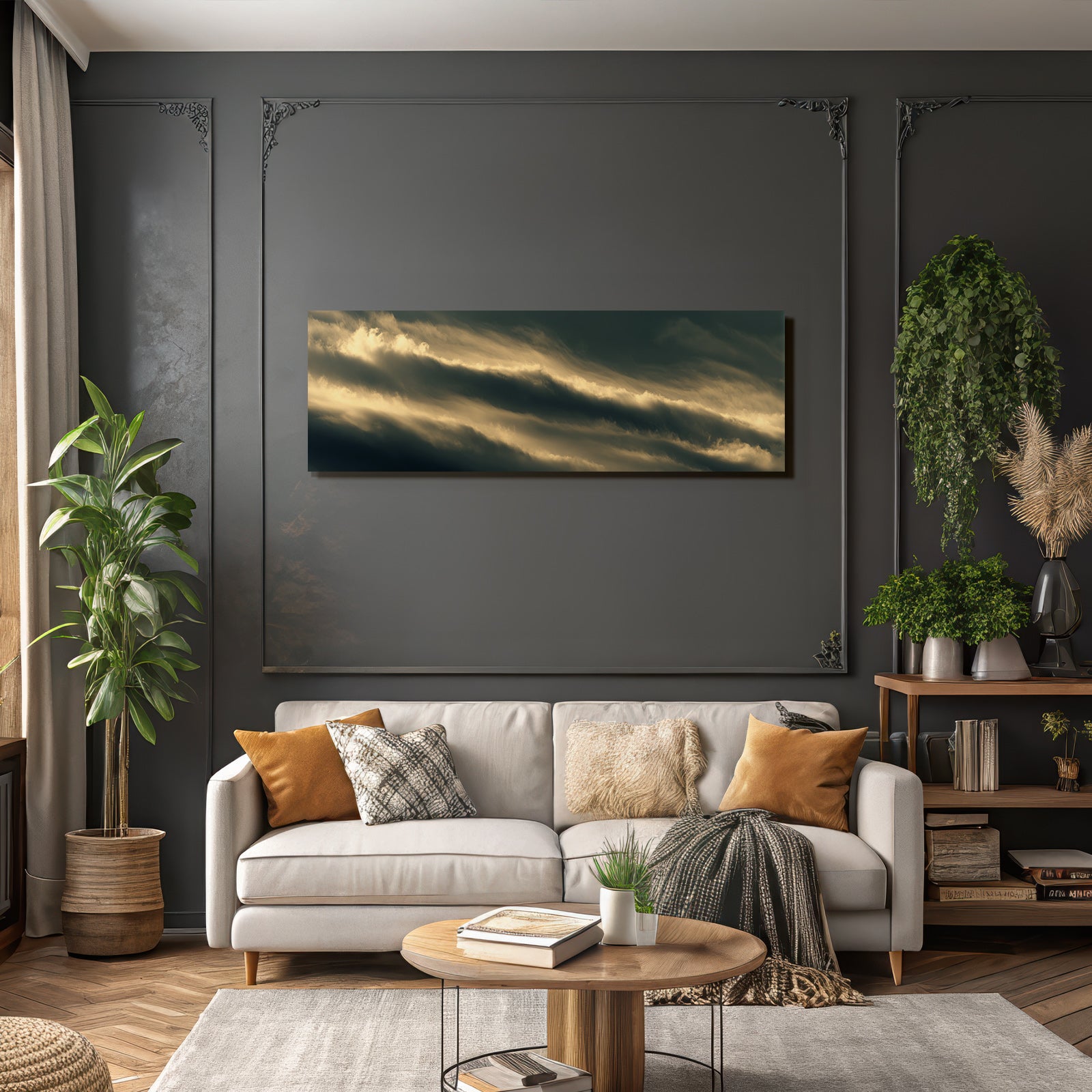 Dramatische Wolkenlandschaft Bei Morgendämmerung