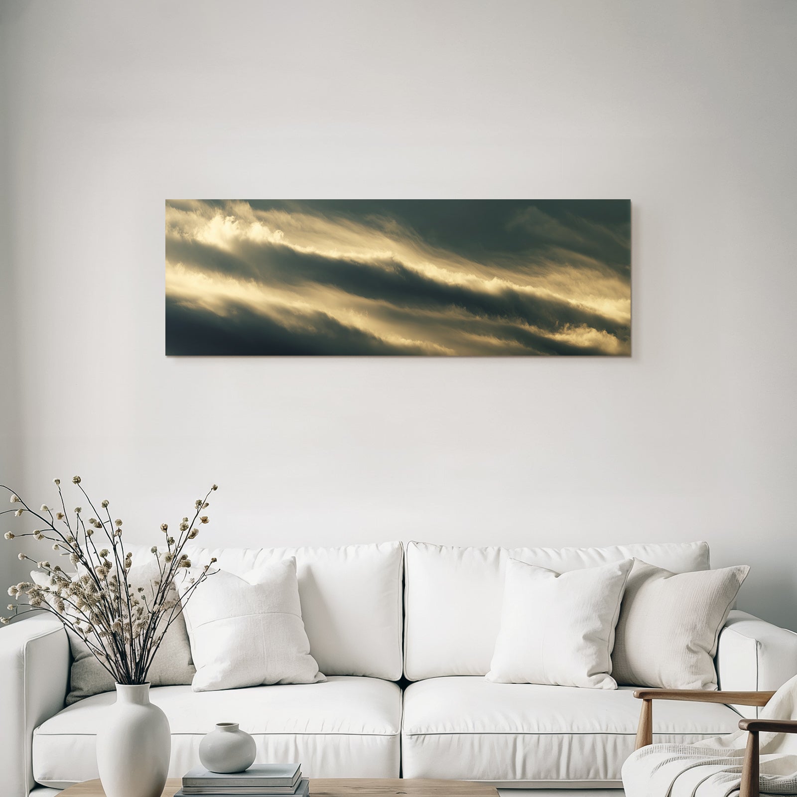 Dramatische Wolkenlandschaft Bei Morgendämmerung