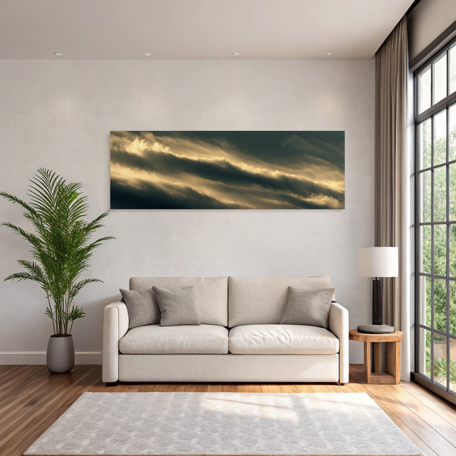 Dramatische Wolkenlandschaft Bei Morgendämmerung