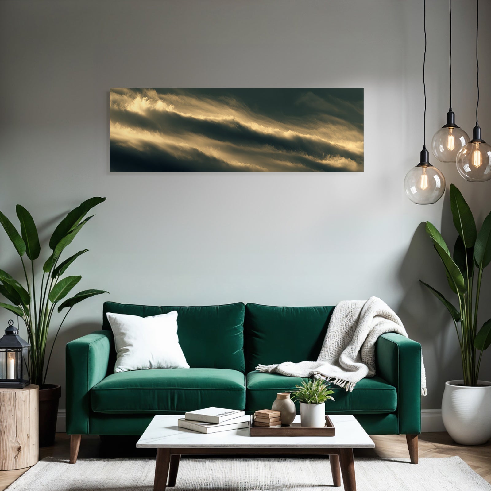 Dramatische Wolkenlandschaft Bei Morgendämmerung