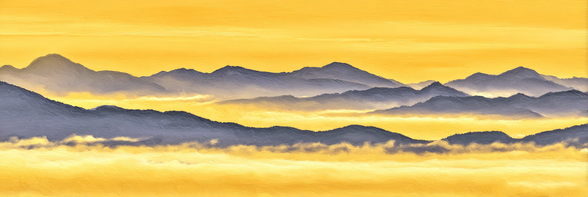 Gebirgssilhoütte Am Sonnenaufgang | Himmel und Wolken | Natur