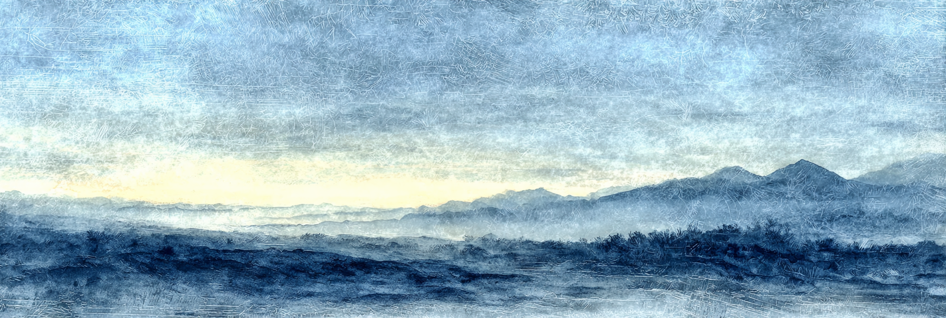 Mystische Berglandschaft Im Nebel | Himmel und Wolken | Natur