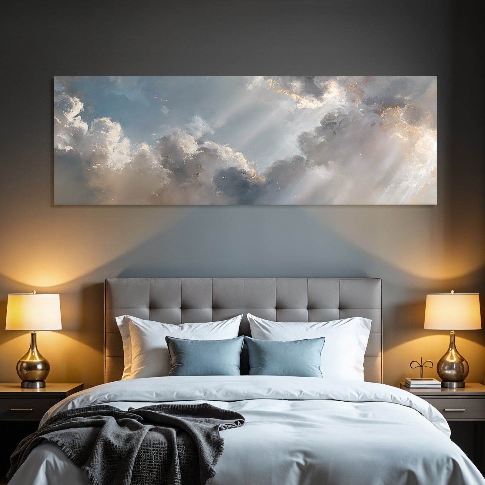 Traumhafte Wolkenlandschaft Mit Sanftem Licht