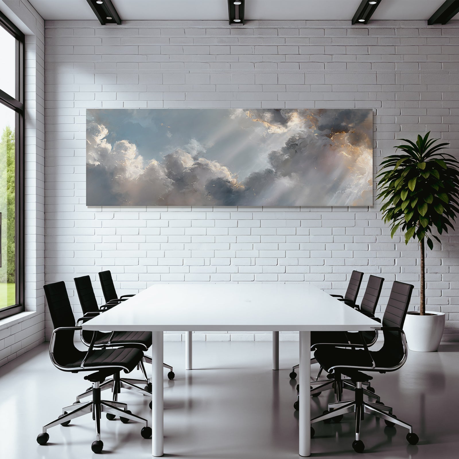 Traumhafte Wolkenlandschaft Mit Sanftem Licht