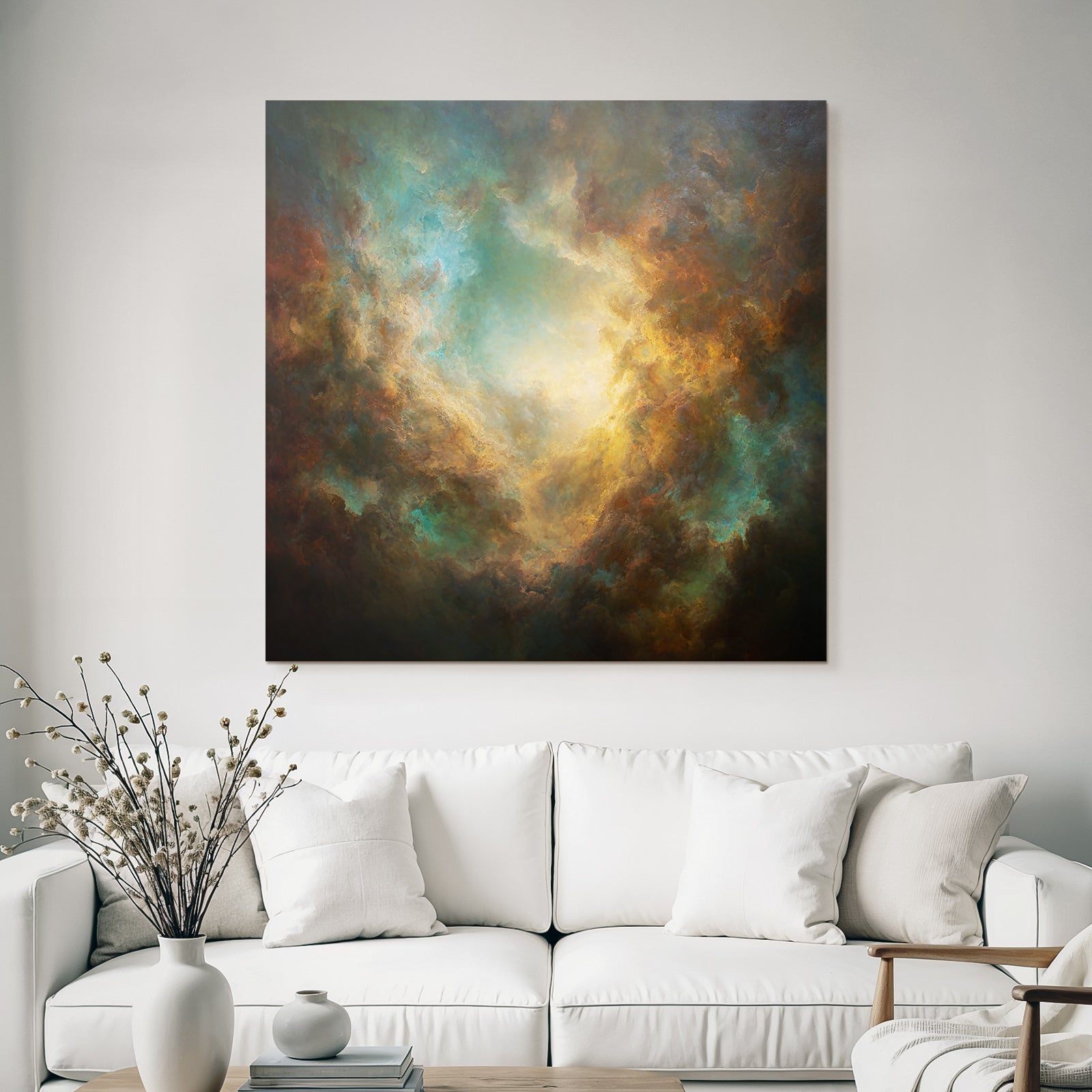 Bunte Texturierte Wolkenformation