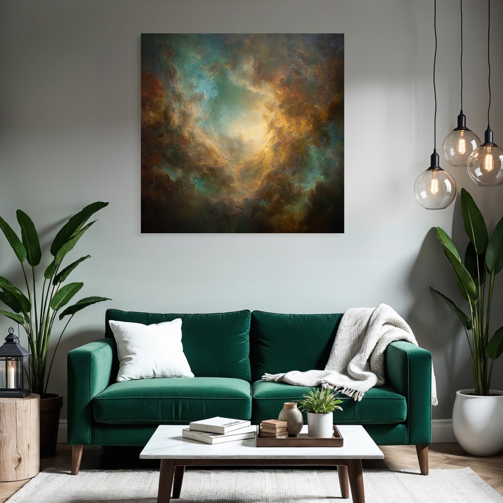 Bunte Texturierte Wolkenformation