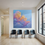 Pastellwolken Am Bunten Himmel