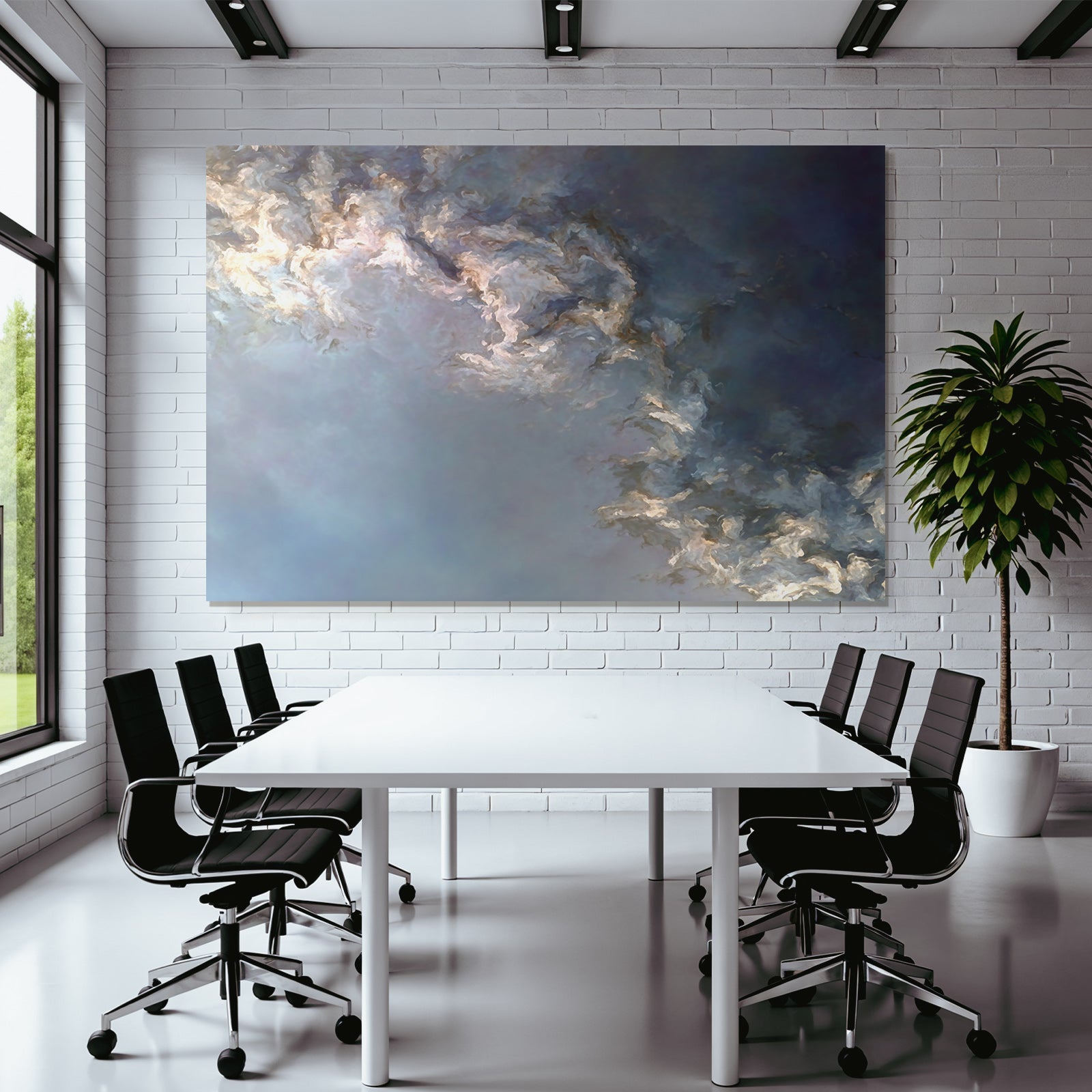 Abstrakte Wolkenschwaden